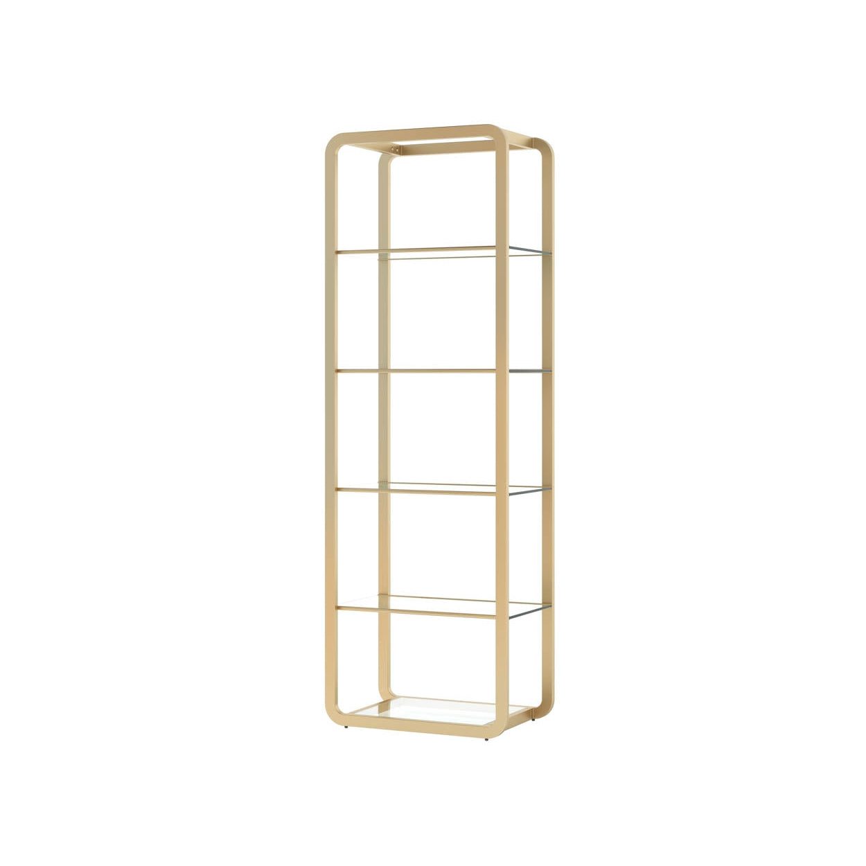 Ambretta Bookcase - Small-Sunpan-SUNPAN-107075-Bookcases & CabinetsSmoked/Black-8-France and Son