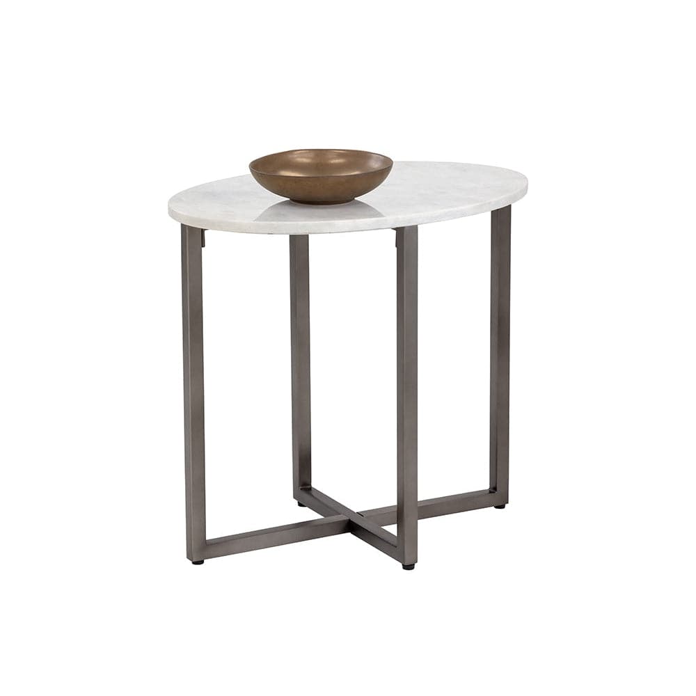 Kiara End Table - Oval-Sunpan-SUNPAN-108104-Side Tables-1-France and Son