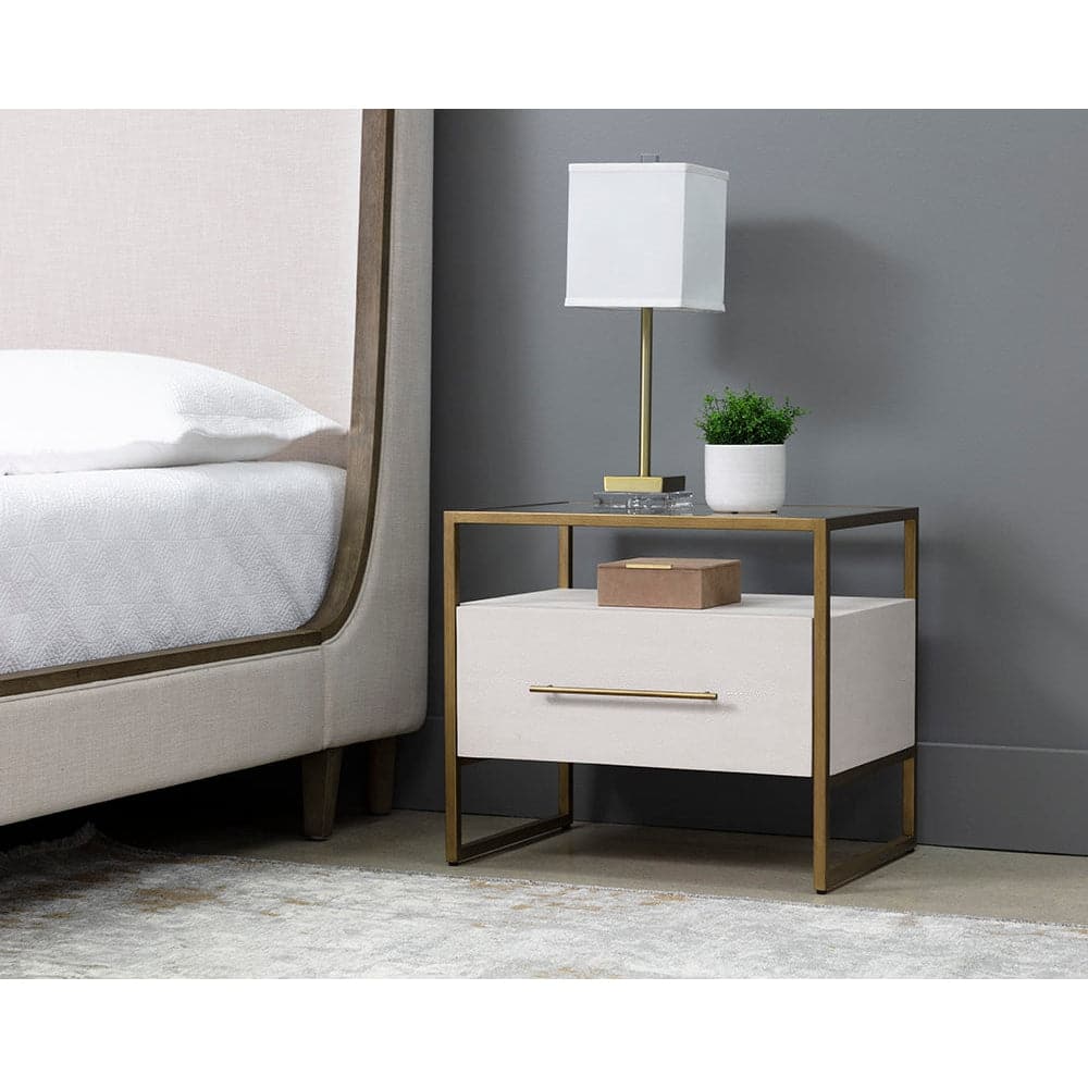 Venice Nightstand-Sunpan-SUNPAN-105442-NightstandsGrey Shagreen-2-France and Son