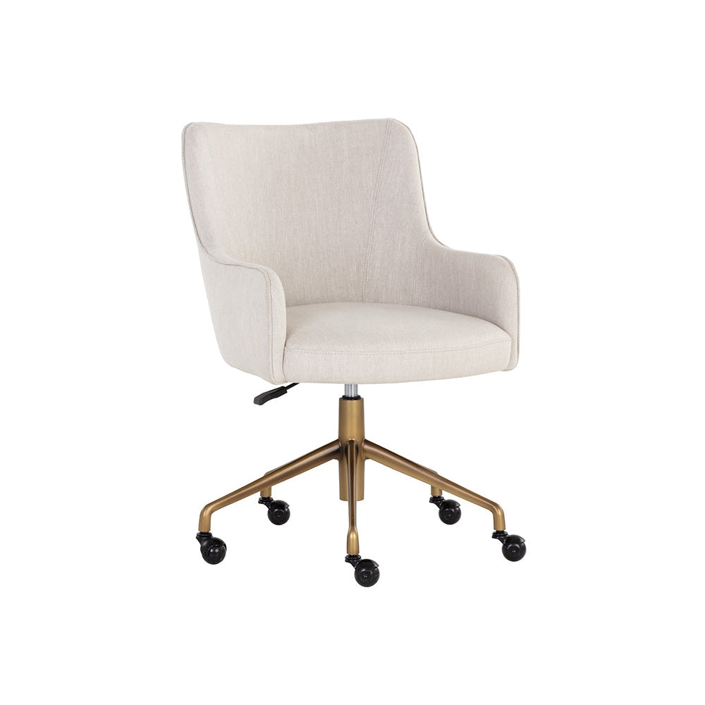 Franklin Office Chair-Sunpan-SUNPAN-108155-Task ChairsBeige Linen-7-France and Son