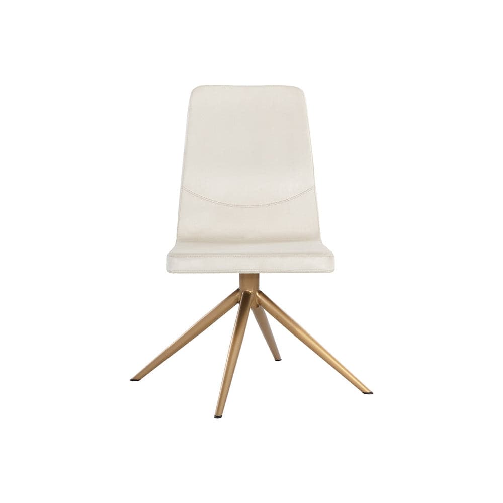 Hilda Swivel Dining Chair - Vienna Cream-Sunpan-SUNPAN-108193-Dining Chairs-2-France and Son