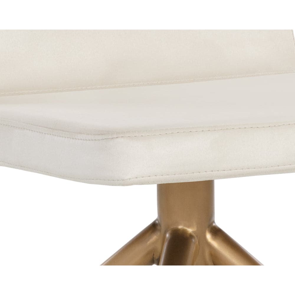 Hilda Swivel Dining Chair - Vienna Cream-Sunpan-SUNPAN-108193-Dining Chairs-3-France and Son