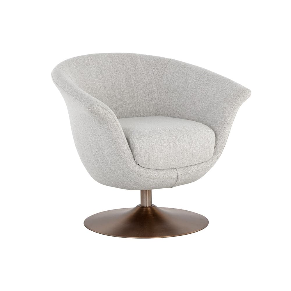 Carine Swivel Lounge Chair-Sunpan-SUNPAN-108479-Lounge ChairsMina Taupe-9-France and Son