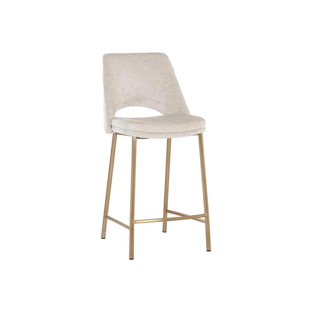 Radella Counter Stool-Sunpan-SUNPAN-108515-Bar StoolsBergen Taupe-2-France and Son