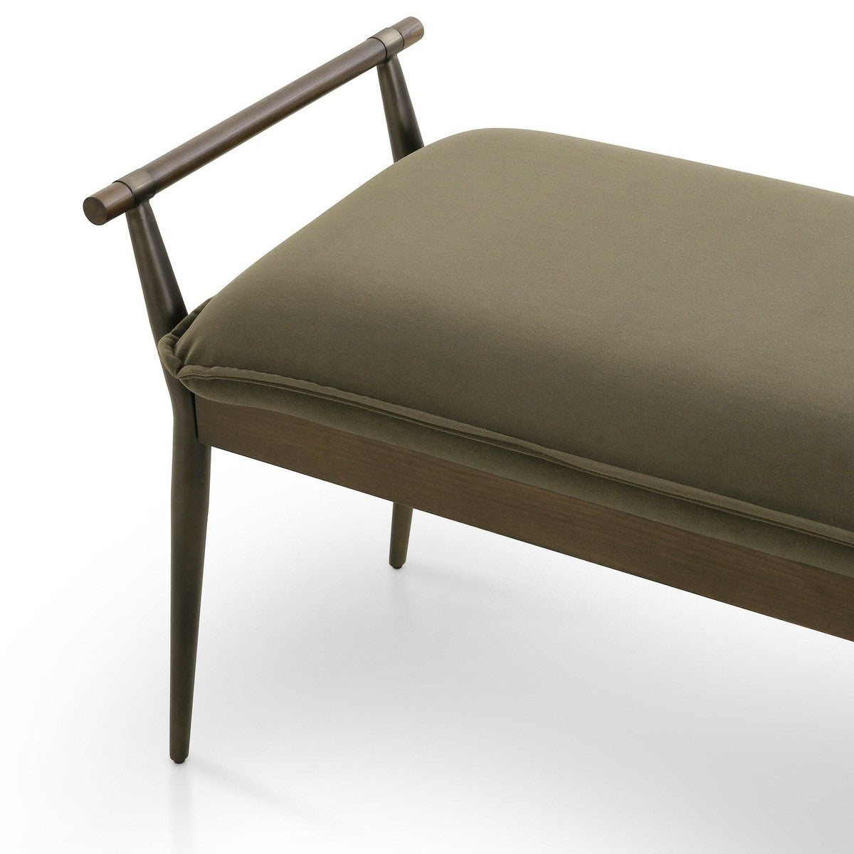 Charlotte Bench - Modern Velvet Loden