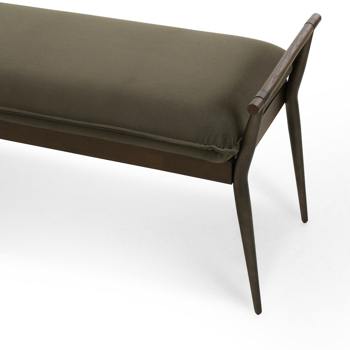 Charlotte Bench - Modern Velvet Loden