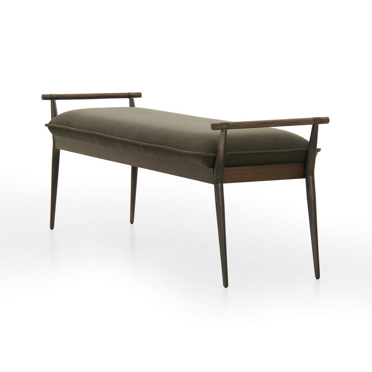 Charlotte Bench - Modern Velvet Loden