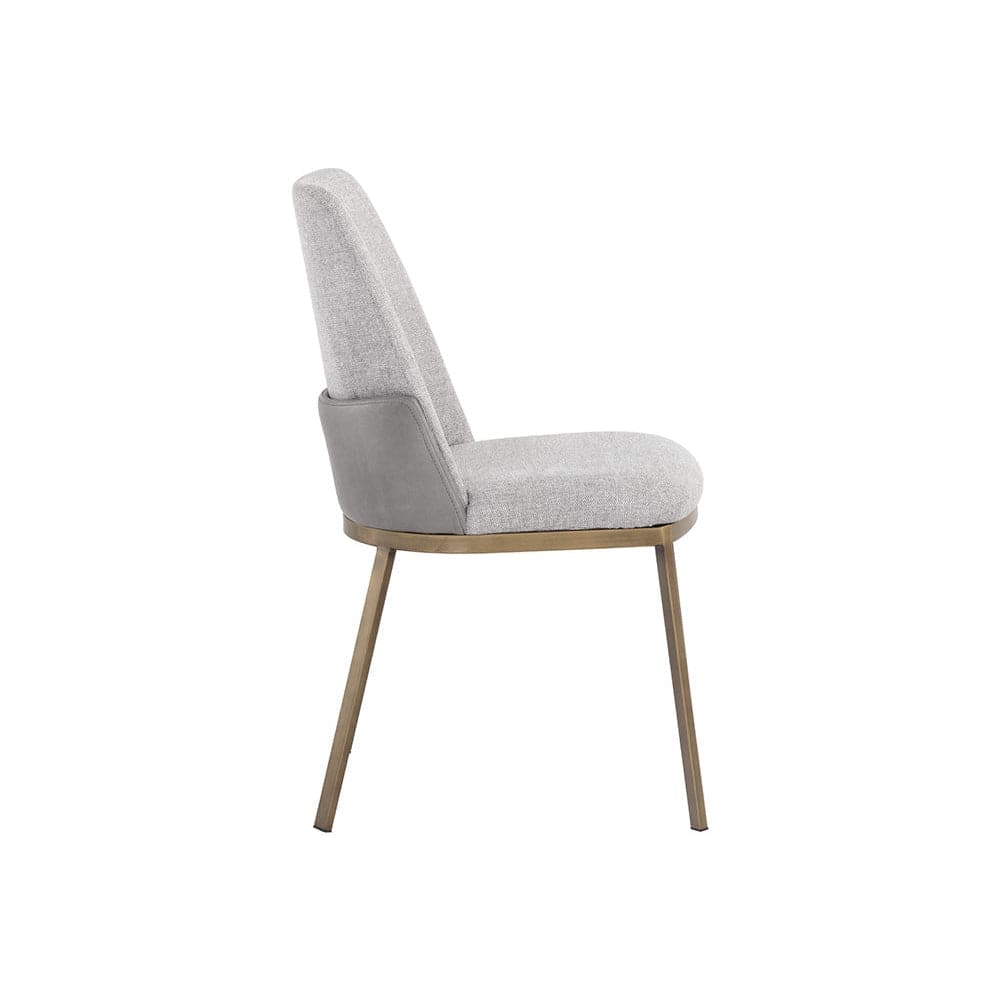 Marie Dining Chair-Sunpan-SUNPAN-107647-Dining ChairsBelfast Oatmeal / Bravo Cognac-4-France and Son