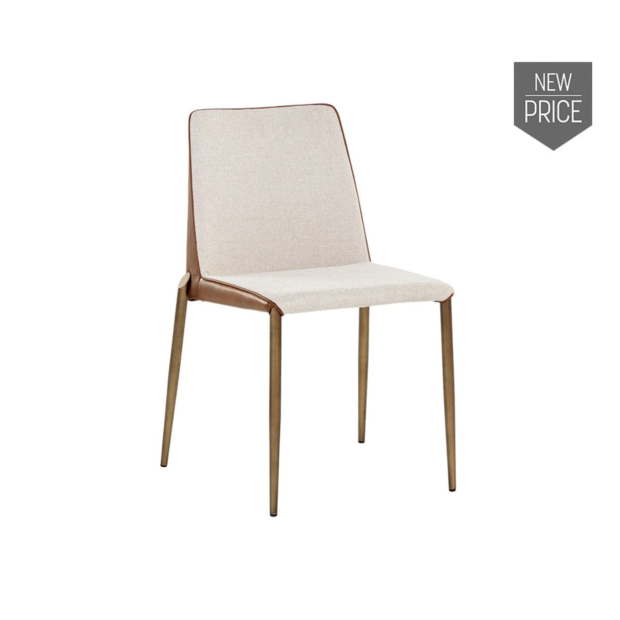 Renee Stackable Dining Chair-Sunpan-SUNPAN-108547-Dining ChairsBelfast Oatmeal / Bravo Cogna-3-France and Son