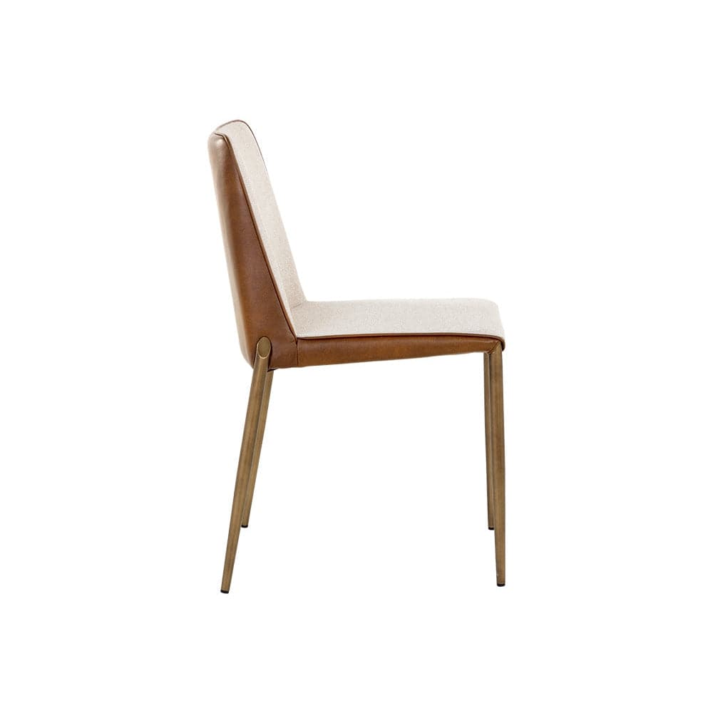 Renee Stackable Dining Chair-Sunpan-SUNPAN-107880-Dining ChairsBelfast Heather Grey / Bravo Metal-4-France and Son