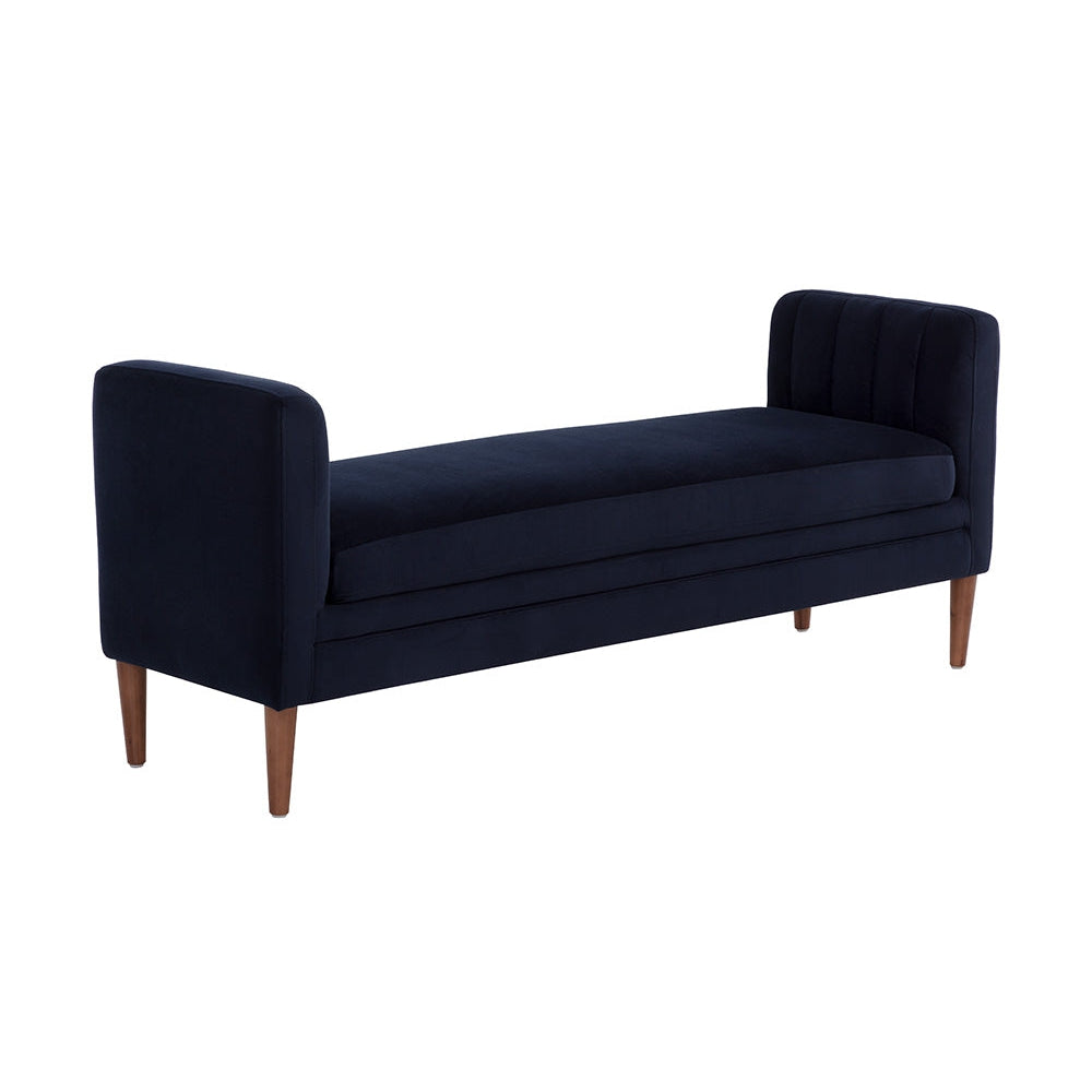 Yosi Bench-Sunpan-SUNPAN-108571-BenchesAuburn Brown - Abbington Navy-2-France and Son