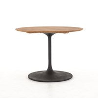 Rainier Outdoor Bistro Table - Natural Teak-Four Hands-FH-108586-001-Outdoor Dining Tables-3-France and Son