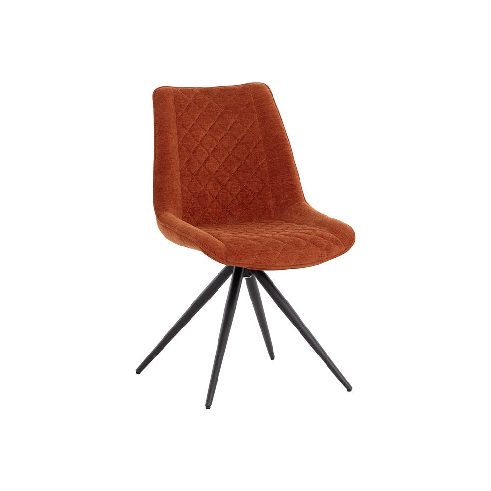 Freya Swivel Dining Chair - Danny Rust-Sunpan-SUNPAN-108599-Dining Chairs-1-France and Son