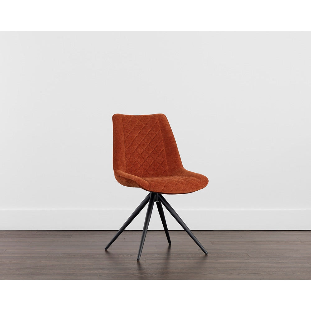 Freya Swivel Dining Chair - Danny Rust-Sunpan-SUNPAN-108599-Dining Chairs-2-France and Son