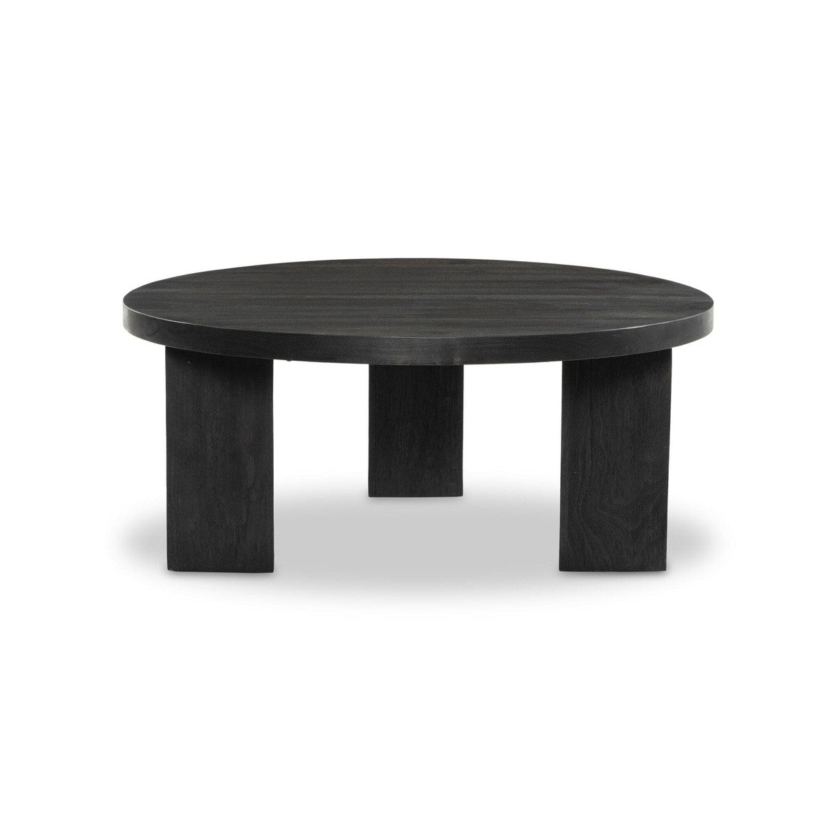 Mesa Round Coffee Table - Ebony Parawood