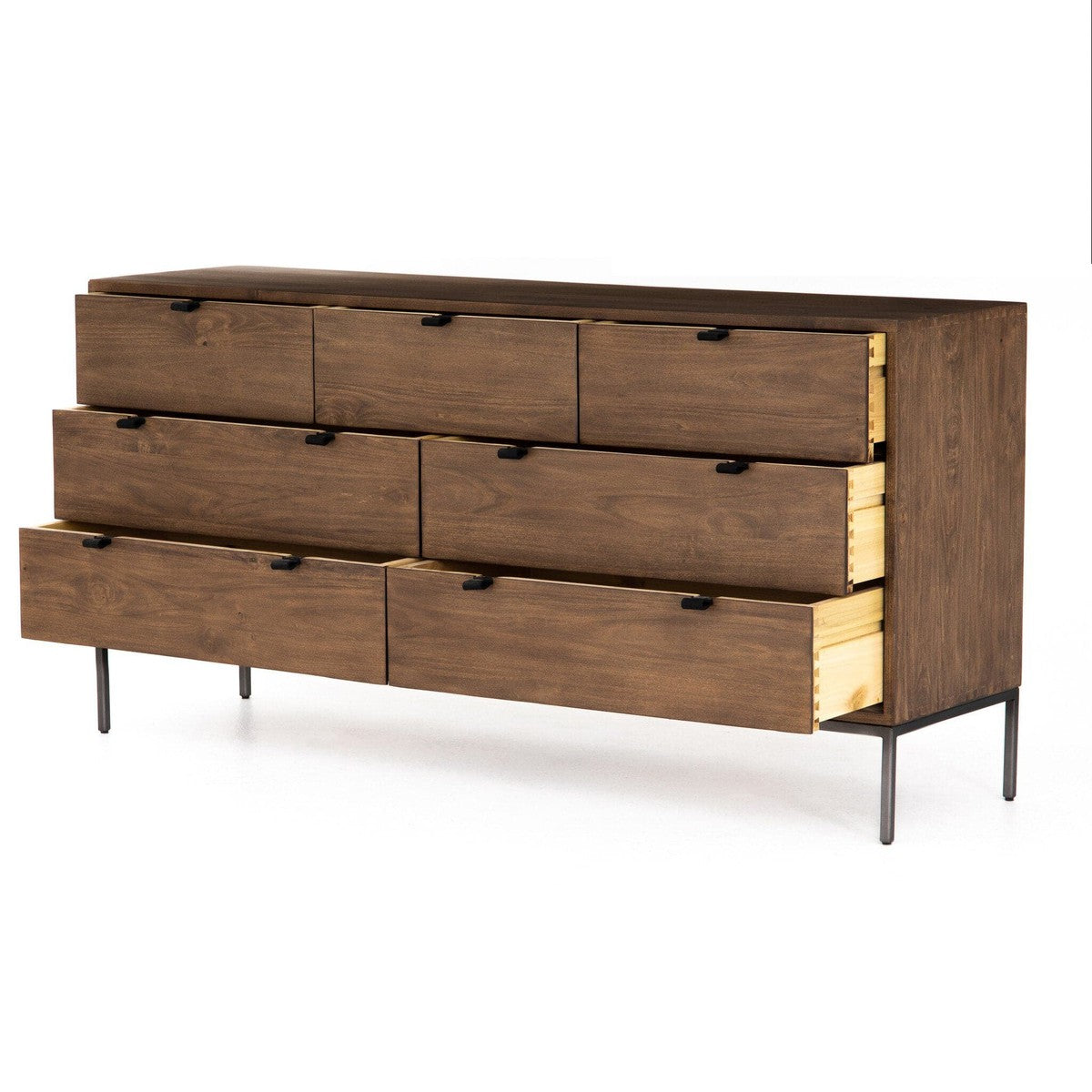 Trey 7 Drawer Dresser - Auburn Poplar