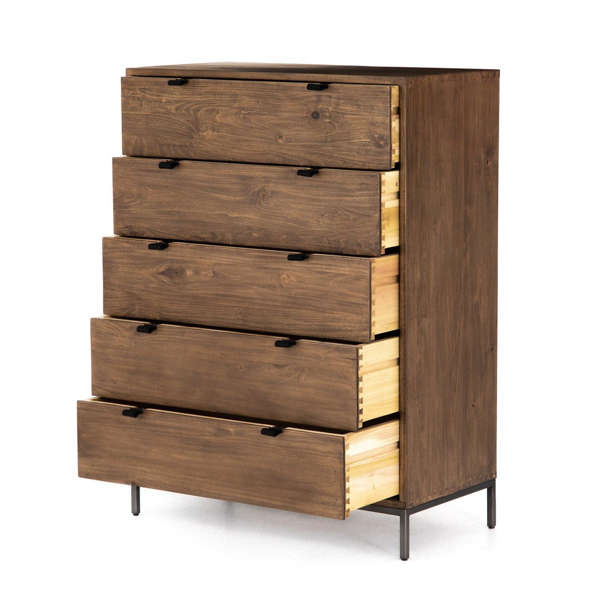 Trey 5 Drawer Dresser - Auburn Poplar