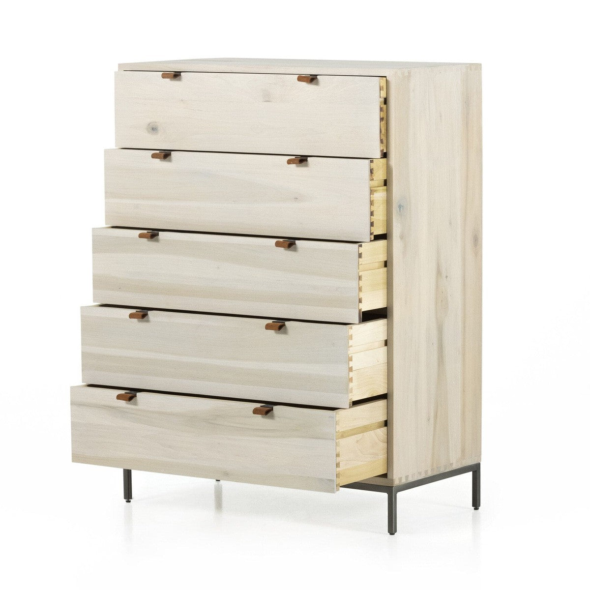 Trey 5 Drawer Dresser - Dove Poplar