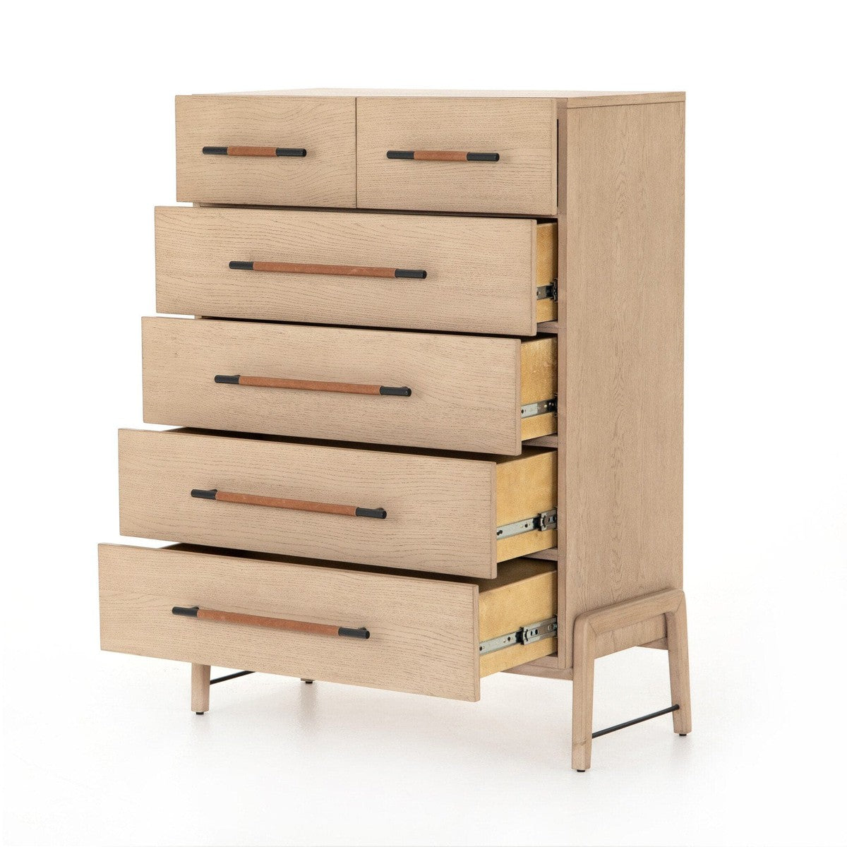 Rosedale 6 Drawer Tall Dresser - Yucca Oak Veneer