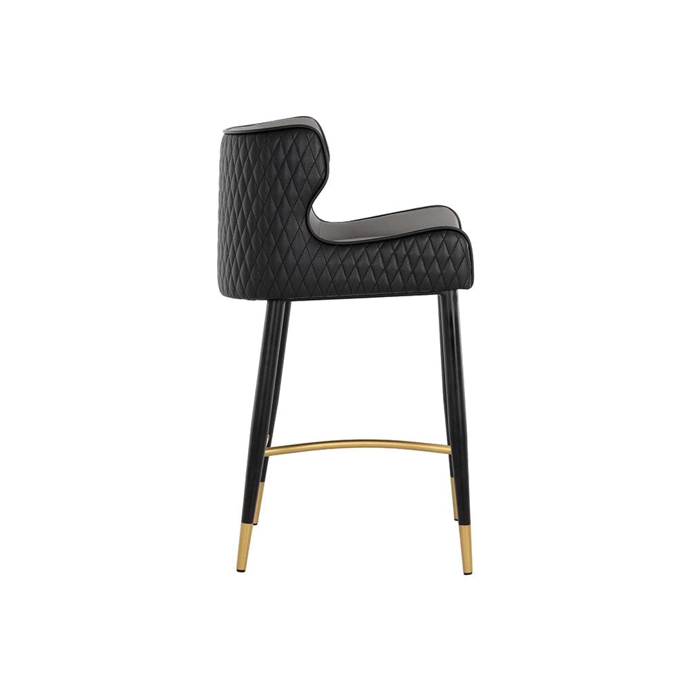 Gianni Counter Stool-Sunpan-SUNPAN-108714-Bar StoolsDillon Stratus / Dillon Black-5-France and Son