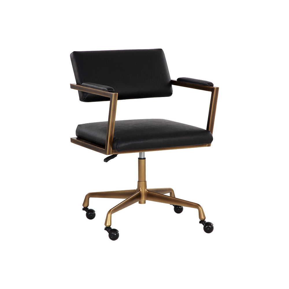 Ventouz Office Chair - Vintage Black-Sunpan-SUNPAN-108732-Task Chairs-1-France and Son