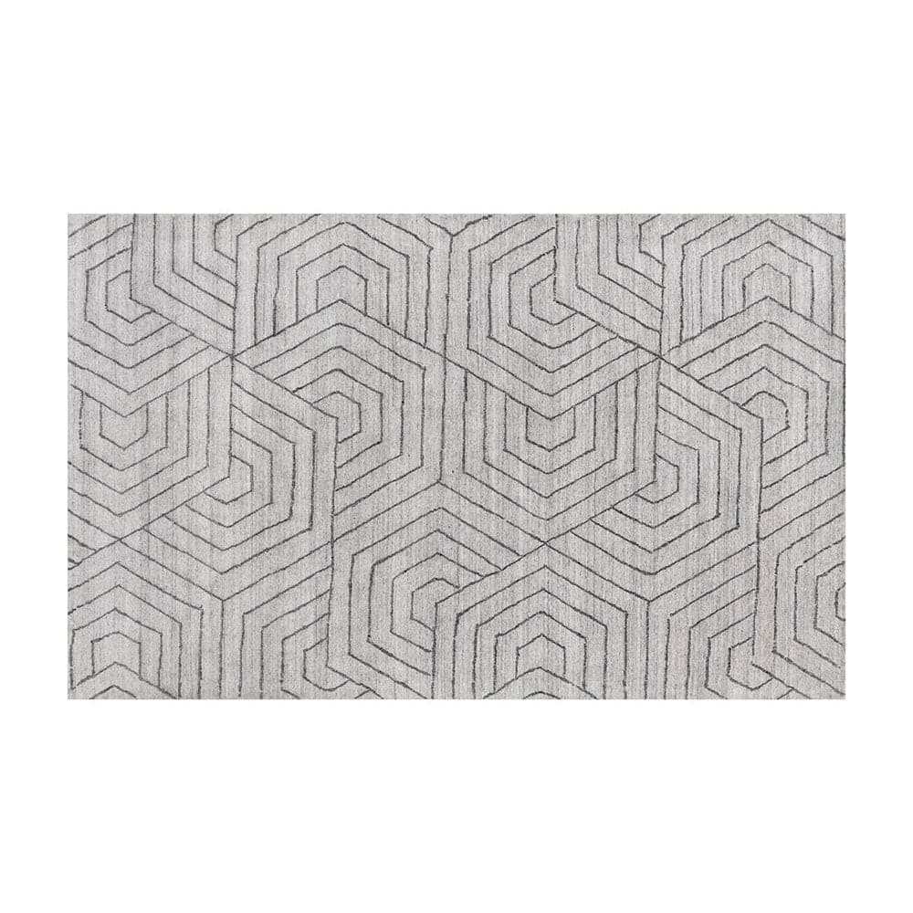 Mazey Hand - Loomed Rug - Grey - 6'' x 9''-Sunpan-SUNPAN-108735-Rugs-1-France and Son