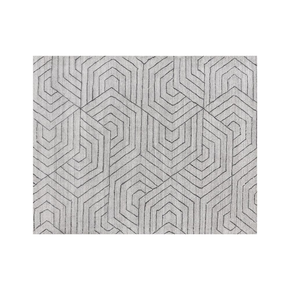 Mazey Hand - Loomed Rug - Grey-Sunpan-SUNPAN-108736-Rugs8' x 10'-2-France and Son