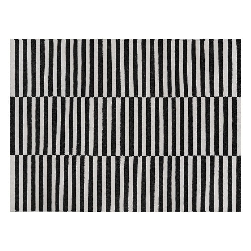 Zigby Hand - Woven Rug - Black / Ivory-Sunpan-SUNPAN-108749-Rugs9' x 12'-1-France and Son