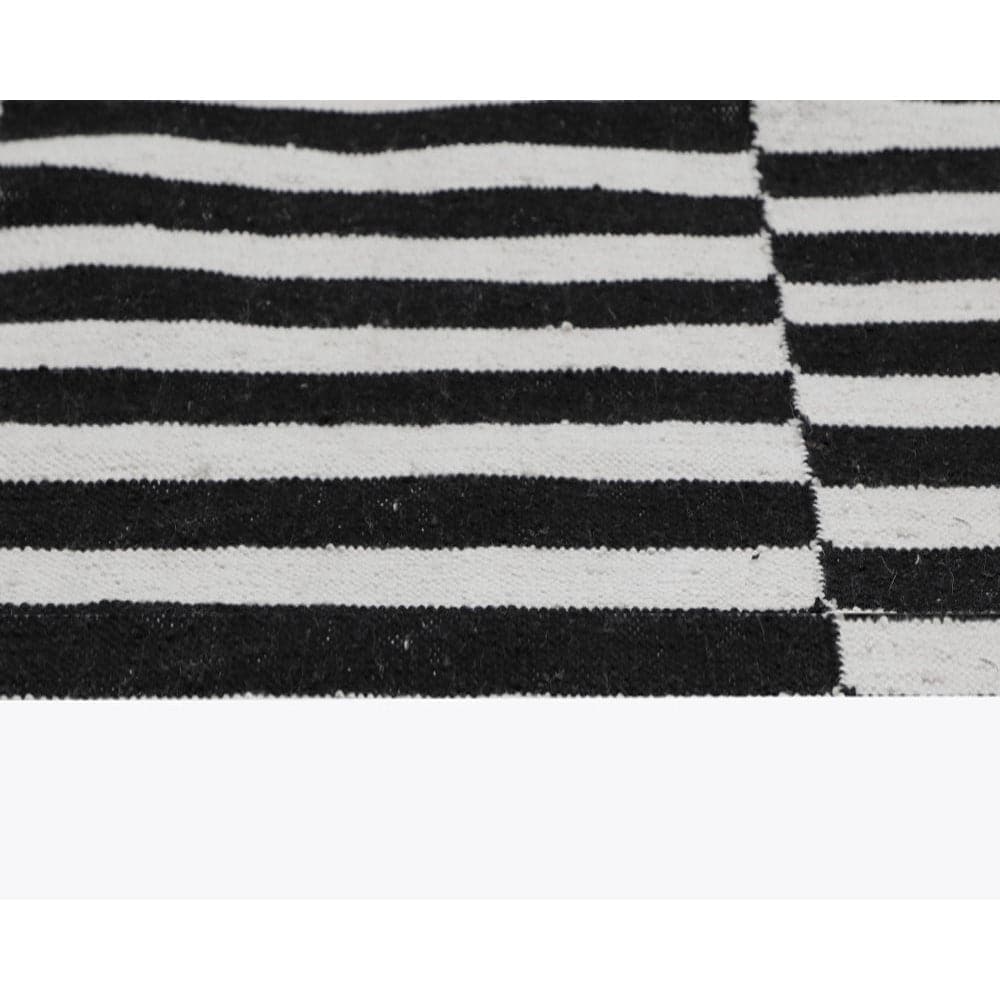 Zigby Hand - Woven Rug - Black / Ivory-Sunpan-SUNPAN-108749-Rugs9' x 12'-5-France and Son