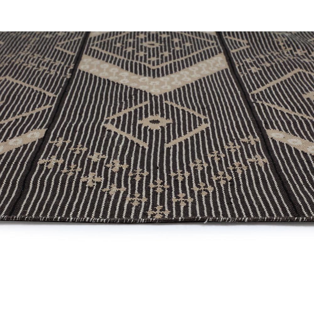 Asana Hand - Woven Rug - Charcoal / Beige - 8'' x 10''-Sunpan-SUNPAN-108750-Rugs-4-France and Son