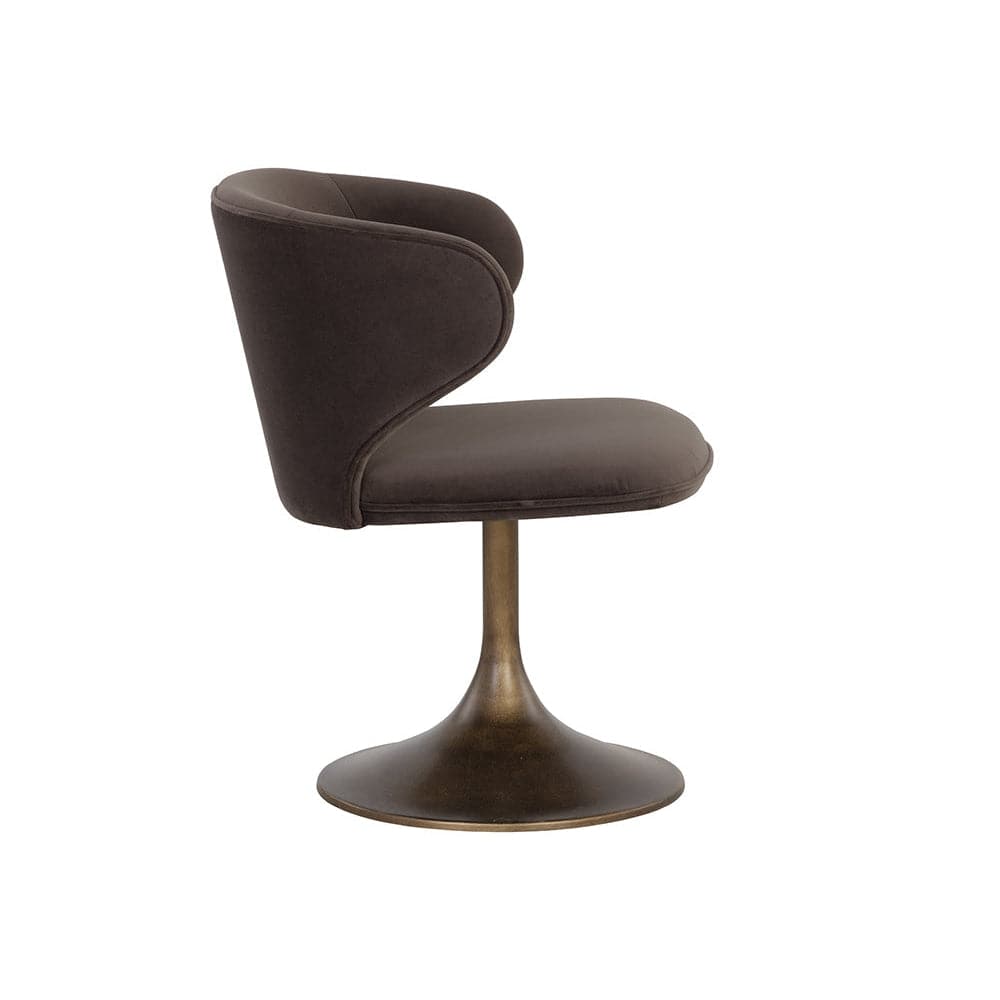 Simone Swivel Dining Chair-Sunpan-SUNPAN-108761-Dining ChairsCasablanca Cloud-8-France and Son