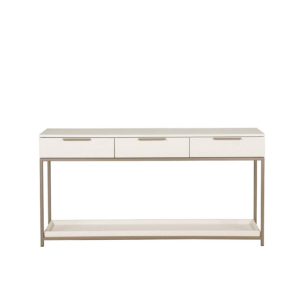 Rebel Console Table With Drawers - Champagne Gold - Cream-Sunpan-SUNPAN-108770-Console Tables-3-France and Son