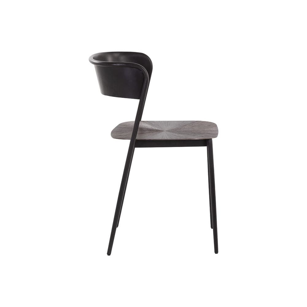 Keanu Dining Chair - Gunmetal-Sunpan-SUNPAN-108771-Dining Chairs-4-France and Son