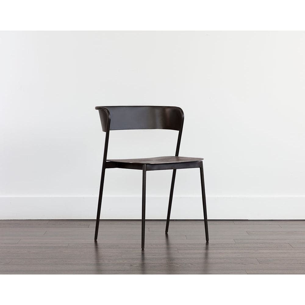 Keanu Dining Chair - Gunmetal-Sunpan-SUNPAN-108771-Dining Chairs-2-France and Son