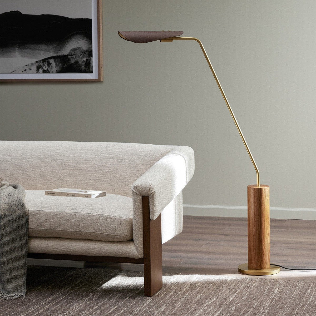 Astrid Floor Lamp - Dark Walnut