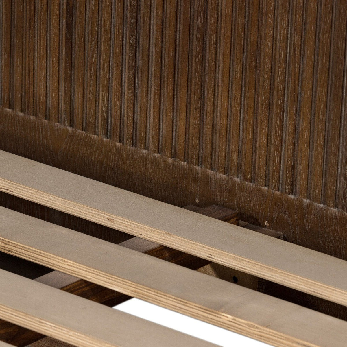 Fletcher Bed - Terra Brown Oak Veneer- King