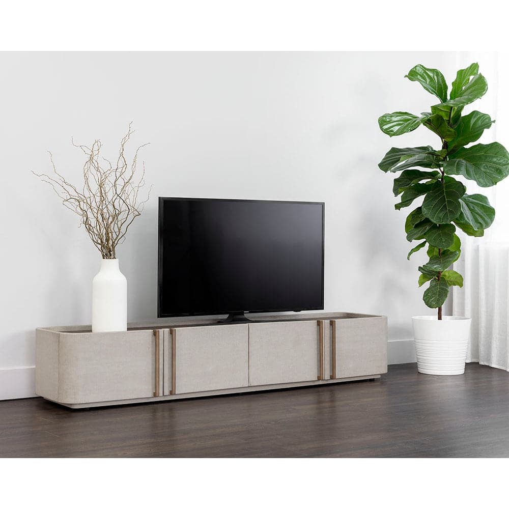 Jamille Media Console And Cabinet-Sunpan-SUNPAN-108895-Bookcases & Cabinets-2-France and Son