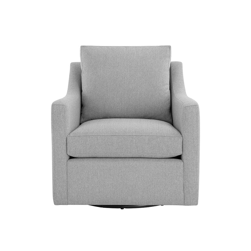 Brianna Swivel Lounge Chair - Liv Dove-Sunpan-SUNPAN-108921-Lounge Chairs-3-France and Son