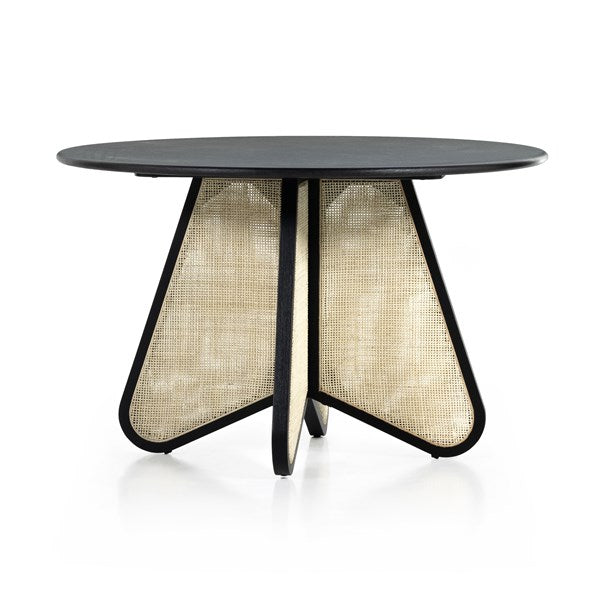 Irene Round Dining Table - Brushed Ebony-Four Hands-FH-108938-002-Dining Tables-1-France and Son