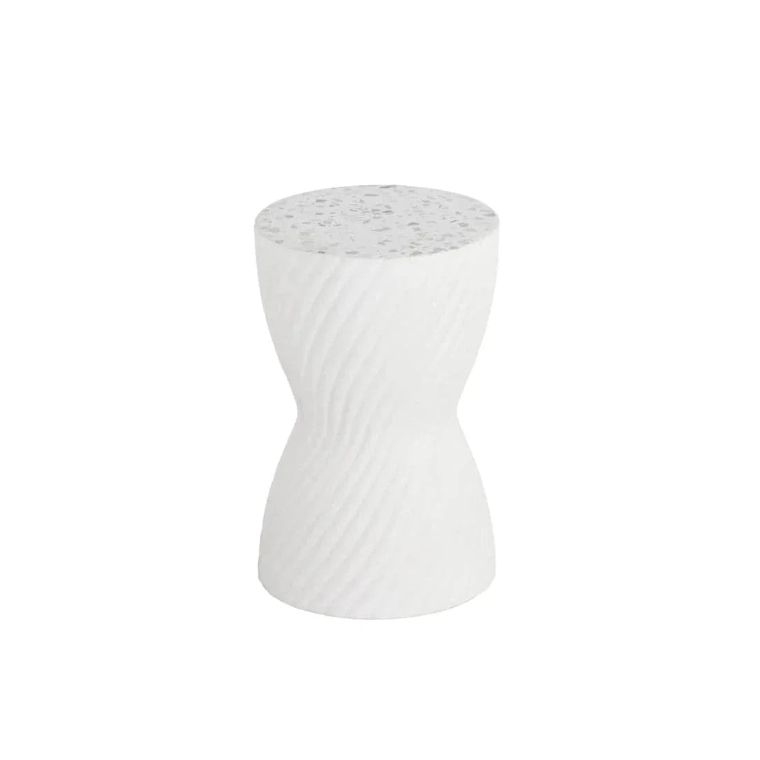 Cara End Table-Sunpan-SUNPAN-108990-Side TablesWhite Terrazzo-3-France and Son