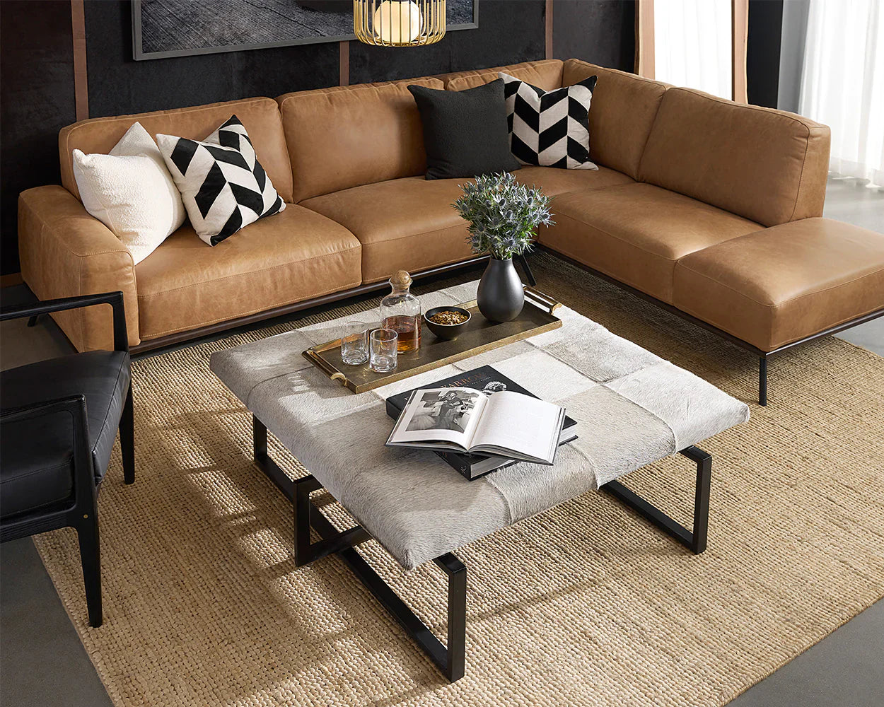 Brandi Sectional with Chaise - Made in Italy