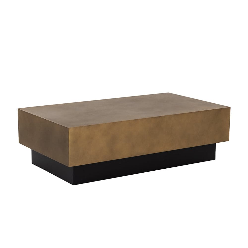 Blakely Coffee Table - Gunmetal-Sunpan-SUNPAN-109024-Coffee TablesAntique Brass-5-France and Son