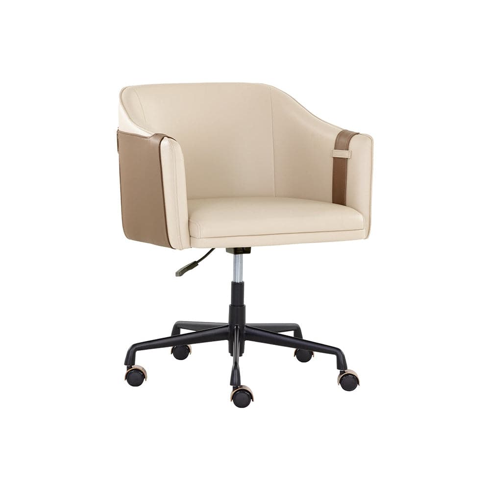 Carter Office Chair-Sunpan-SUNPAN-109042-Task ChairsNapa Beige / Napa Tan-8-France and Son