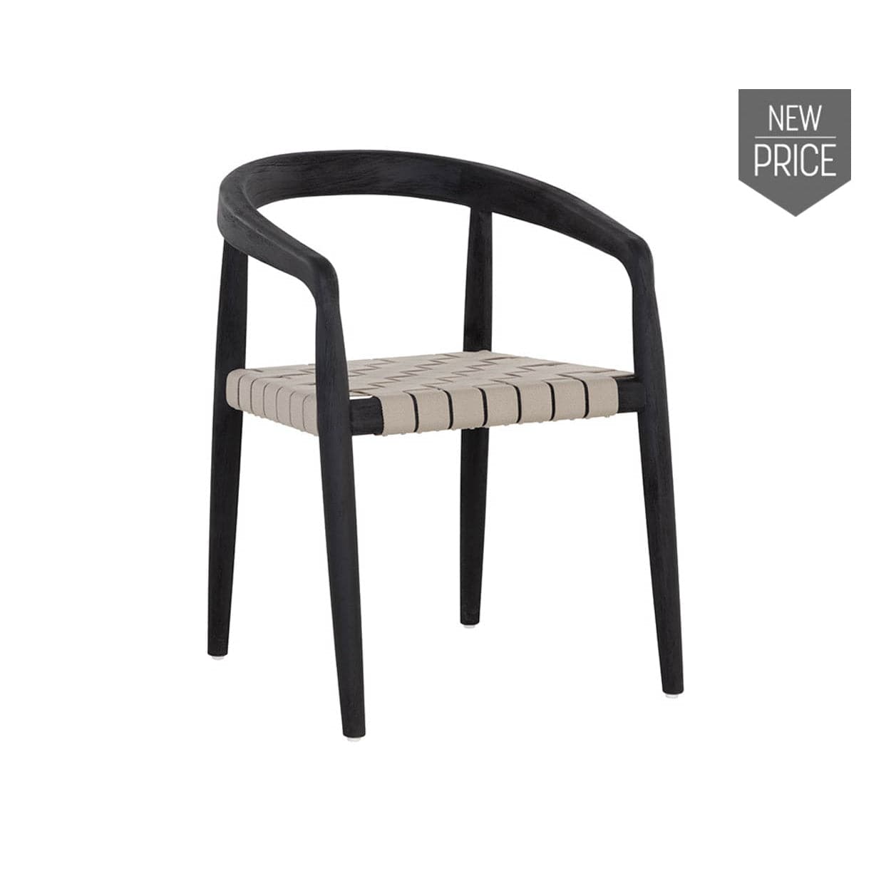 Cayman Dining Armchair - Charcoal-Sunpan-SUNPAN-109043-Dining Chairs-1-France and Son