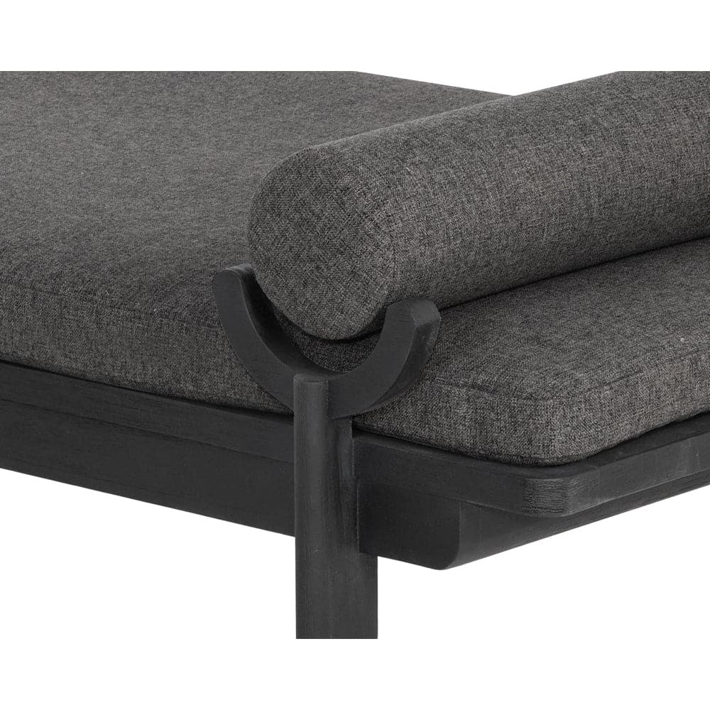 Bahari Daybed - Charcoal - Gracebay Grey-Sunpan-SUNPAN-109055-Daybeds-4-France and Son