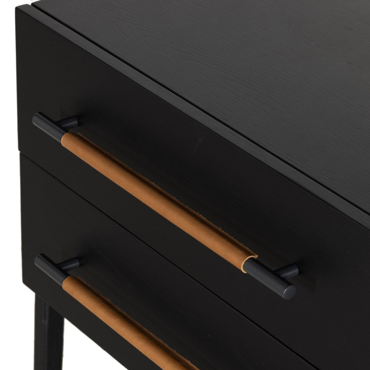 Rosedale Nightstand - Ebony Oak Veneer