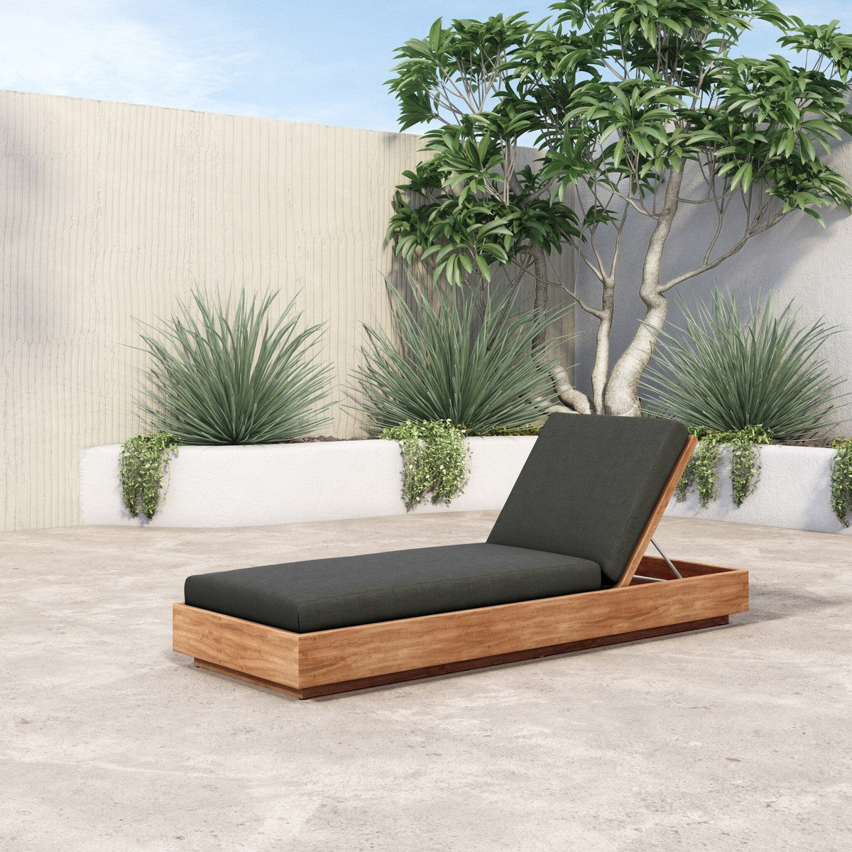 Kinta Outdoor Chaise Lounge - Venao Charcoal