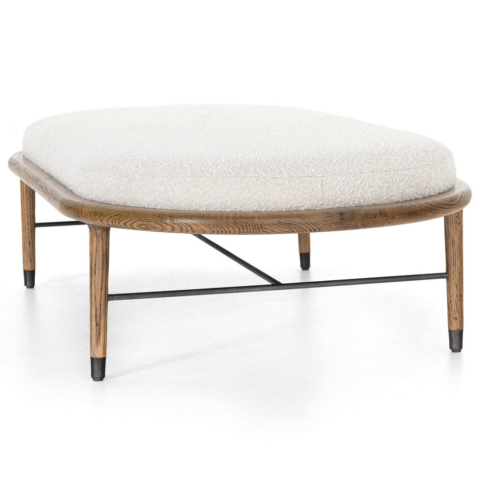 Petra Ottoman - 62" Knoll Natural-Four Hands-FH-109180-006-Stools & Ottomans-4-France and Son