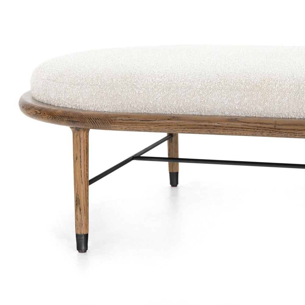 Petra Ottoman - 62" Knoll Natural-Four Hands-FH-109180-006-Stools & Ottomans-7-France and Son