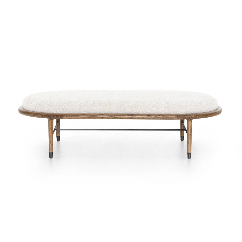 Petra Ottoman - 62" Knoll Natural-Four Hands-FH-109180-006-Stools & Ottomans-5-France and Son